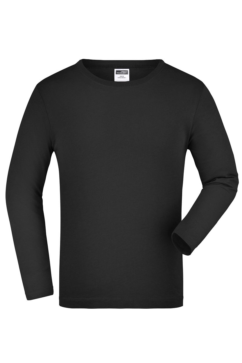 Junior Shirt Long-Sleeved Medium "JN913K" in Black, Größe 2XL - Daiber
