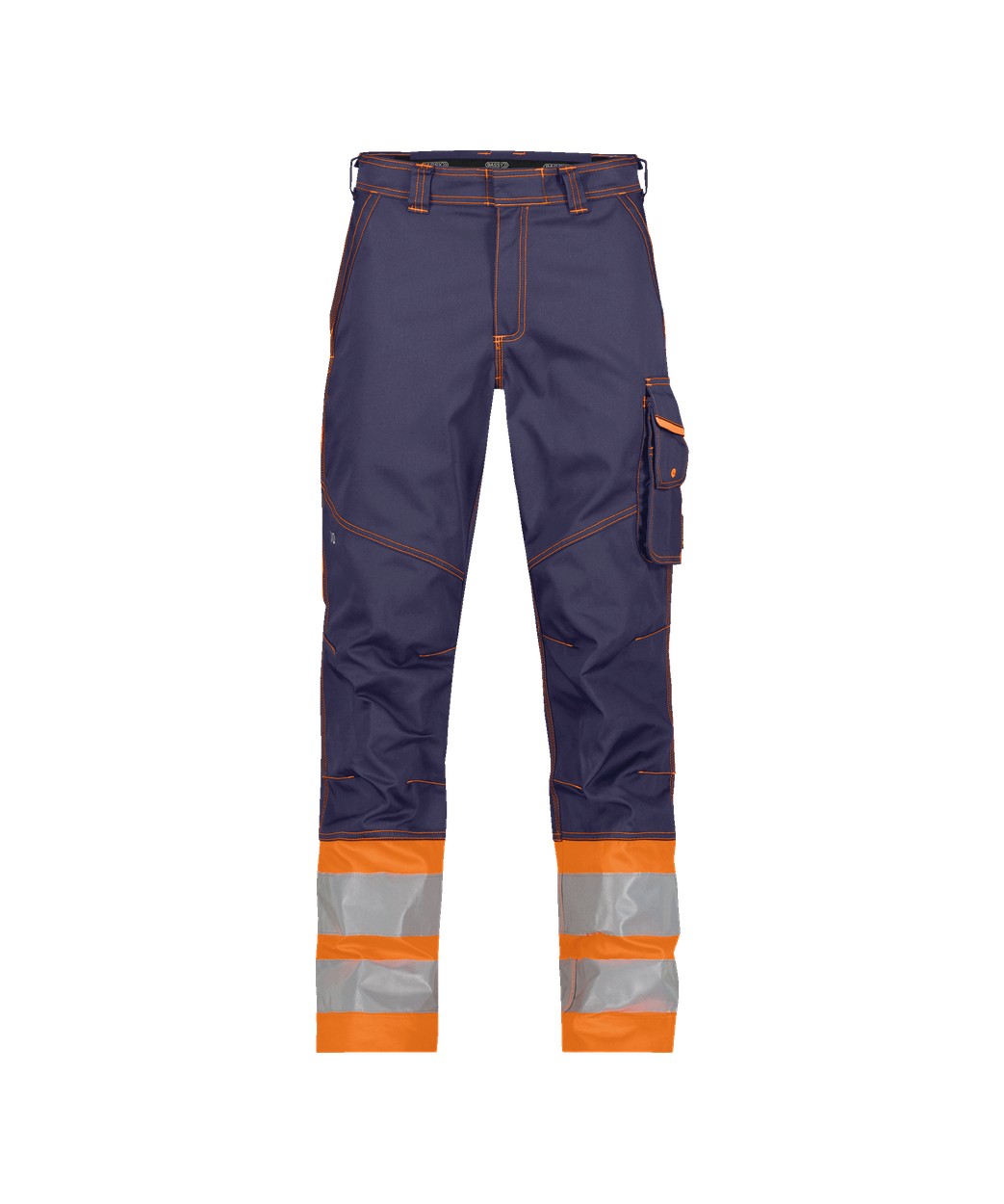 Warnschutzhose "DASSY® Phoenix" in DUNKELBLAU/NEONORANGE, Größe 58 - langer Schritt PESCO64
