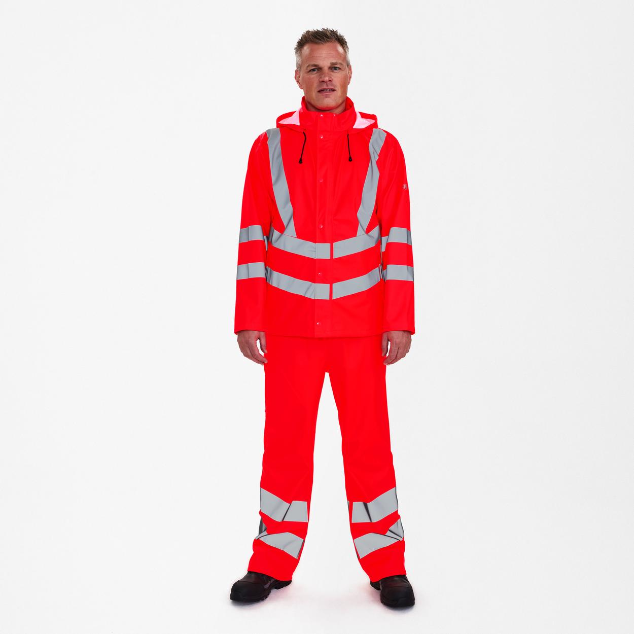 ENGEL Safety Regenjacke in Rot, Größe XS