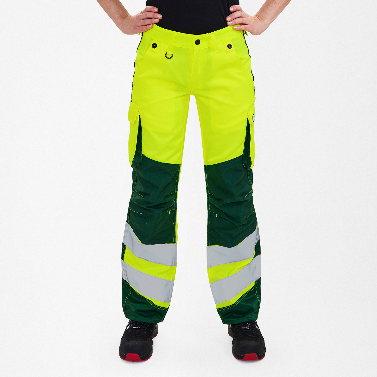 ENGEL Safety Light Damenhose in Gelb/Grün, Größe 48