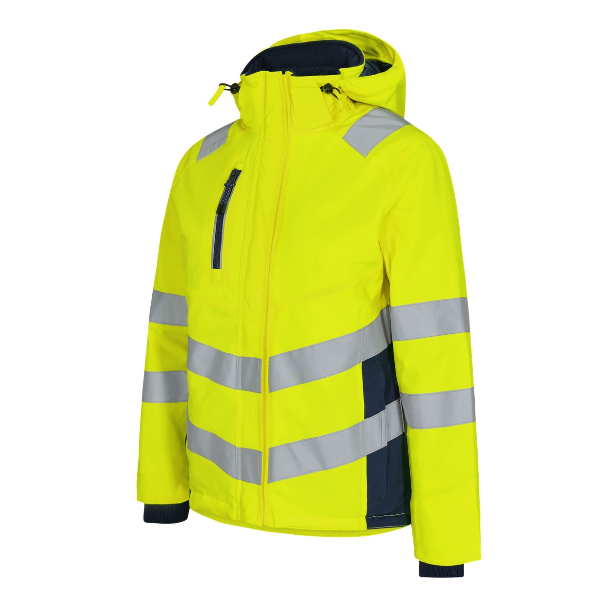 ENGEL Safety Damen Winterjacke in Gelb/Blue Ink, Größe XS