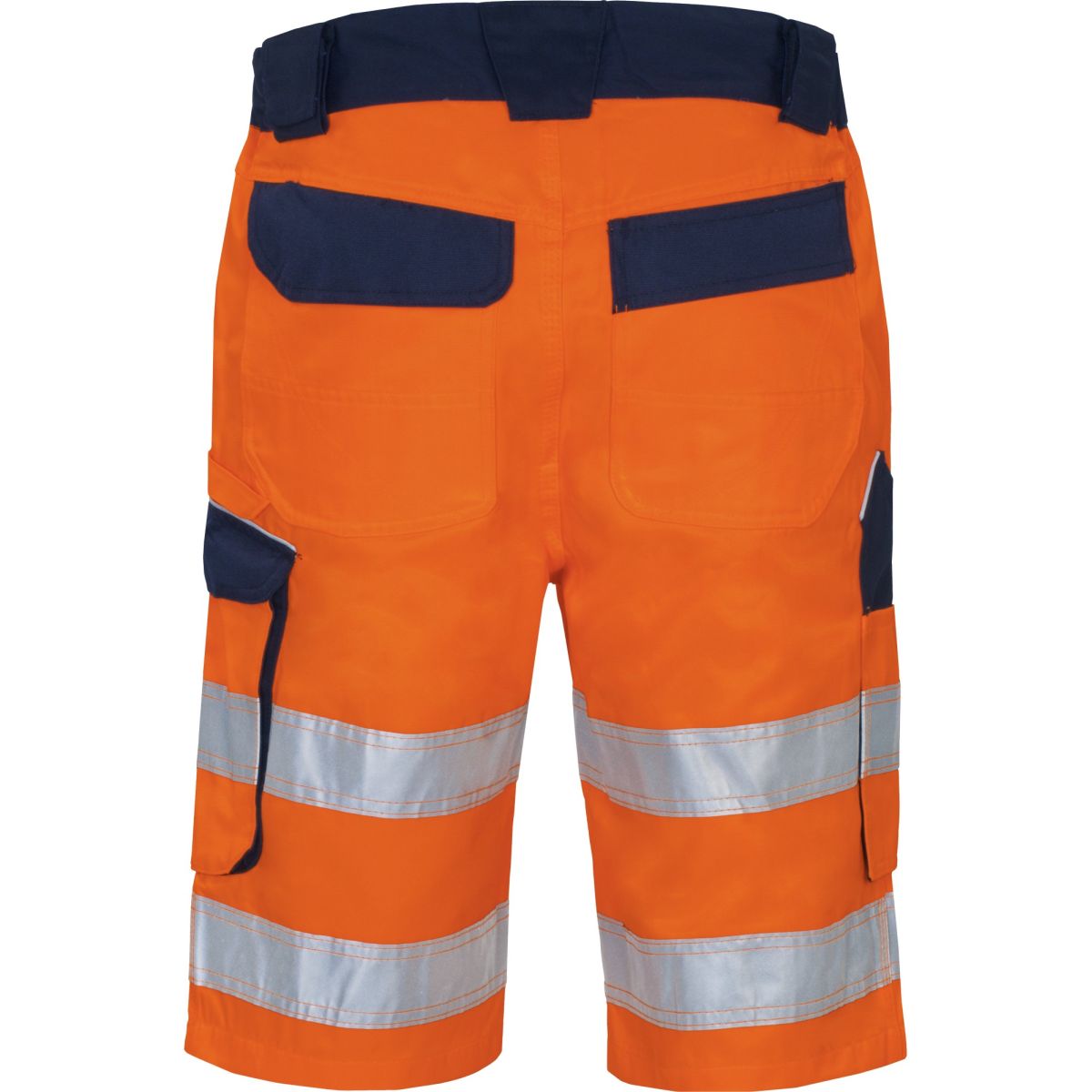 Warnschutz-Kontrast-Short leuchtorange-marine von Vizwell