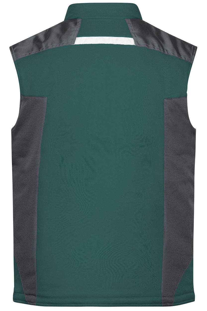 Craftsmen Softshell Vest - STRONG - "JN825" in Dark-Green/Black, Größe 6XL - Daiber