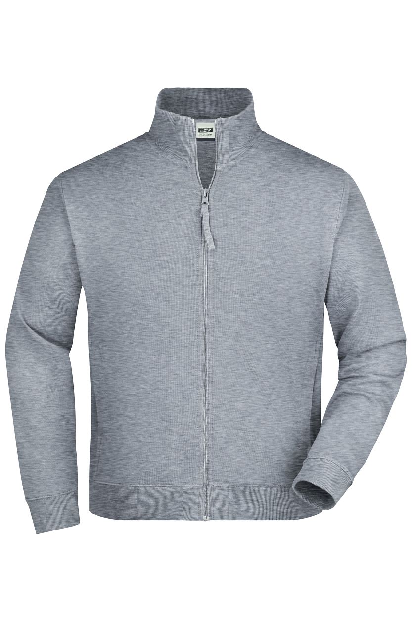 Sweat Jacket "JN058" in Grey-Heather, Größe 3XL - Daiber