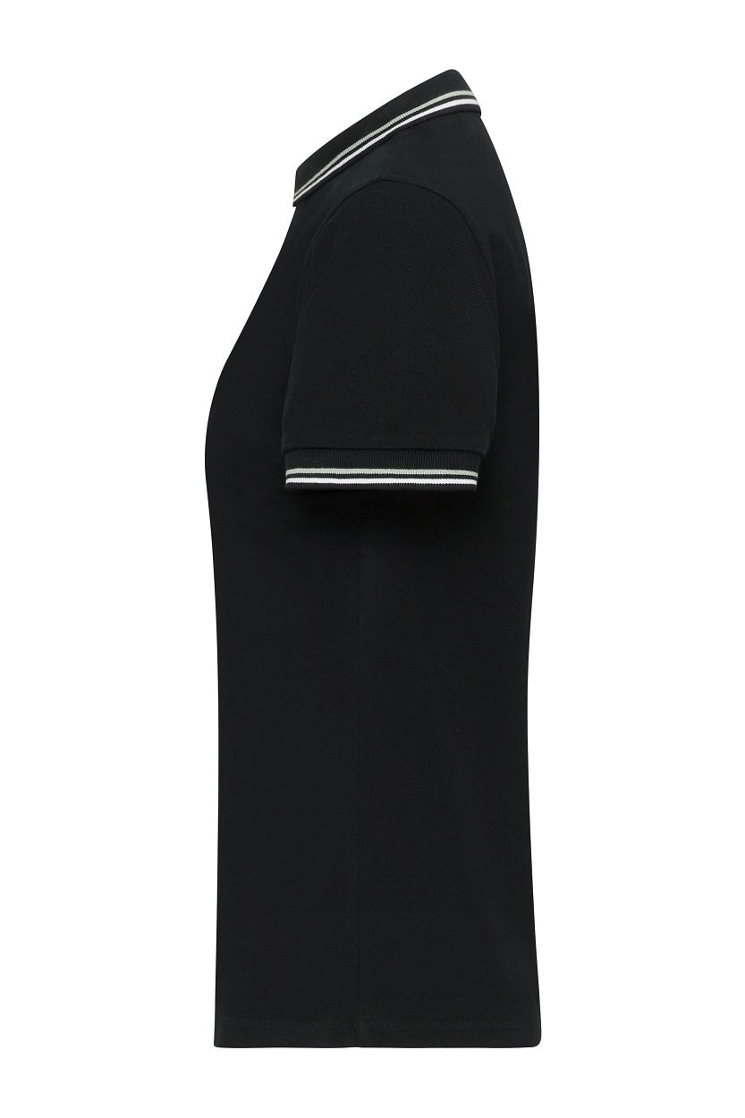 Ladies' Polo "JN1305" in Black/White/Grey, Größe 2XL - Daiber