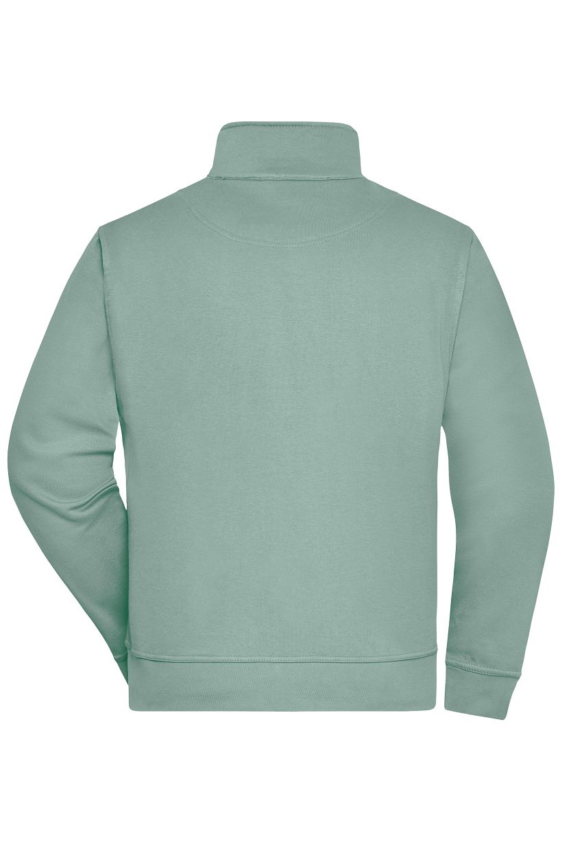 Workwear Sweat Jacket "JN836" in Foggy-Green, Größe 6XL - Daiber