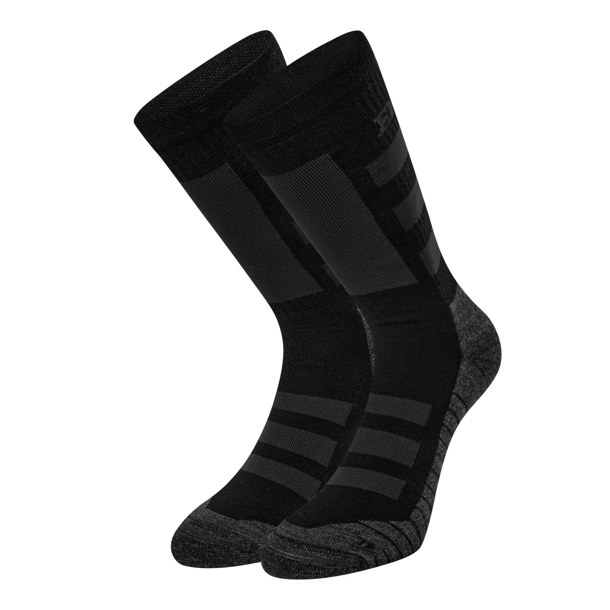 ENGEL Arbeitssocken in einer kräftigen Wollqualität 2er-Pack in Schwarz/Anthrazit Grau, Größe 47/48