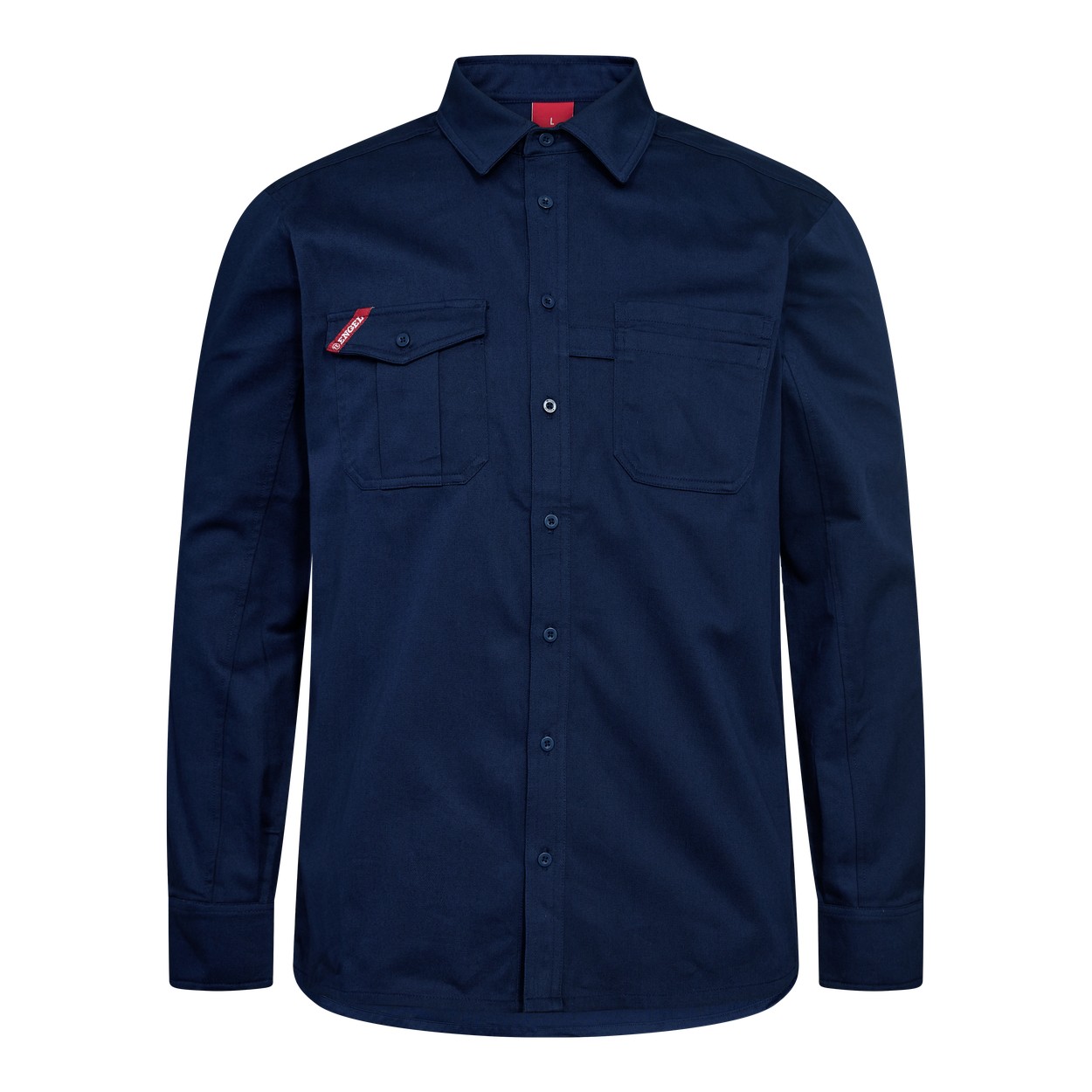 ENGEL Extend Baumwolle Hemd in Blue Ink, Größe XS