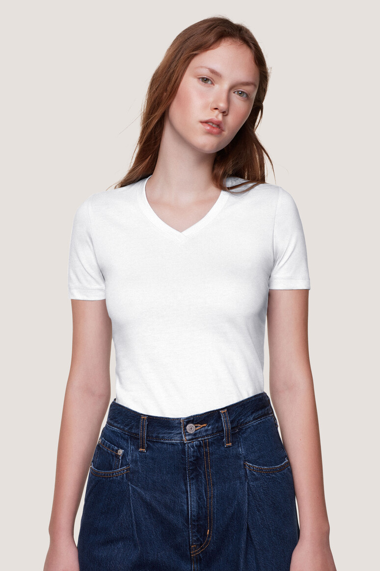 HAKRO 126 Damen V-Shirt Classic