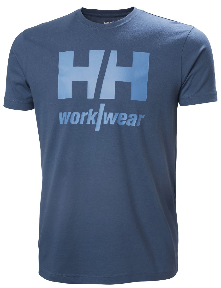 T-Shirt Logo in Deep Steel, Gr. 4XL von Helly Hansen Workwear
