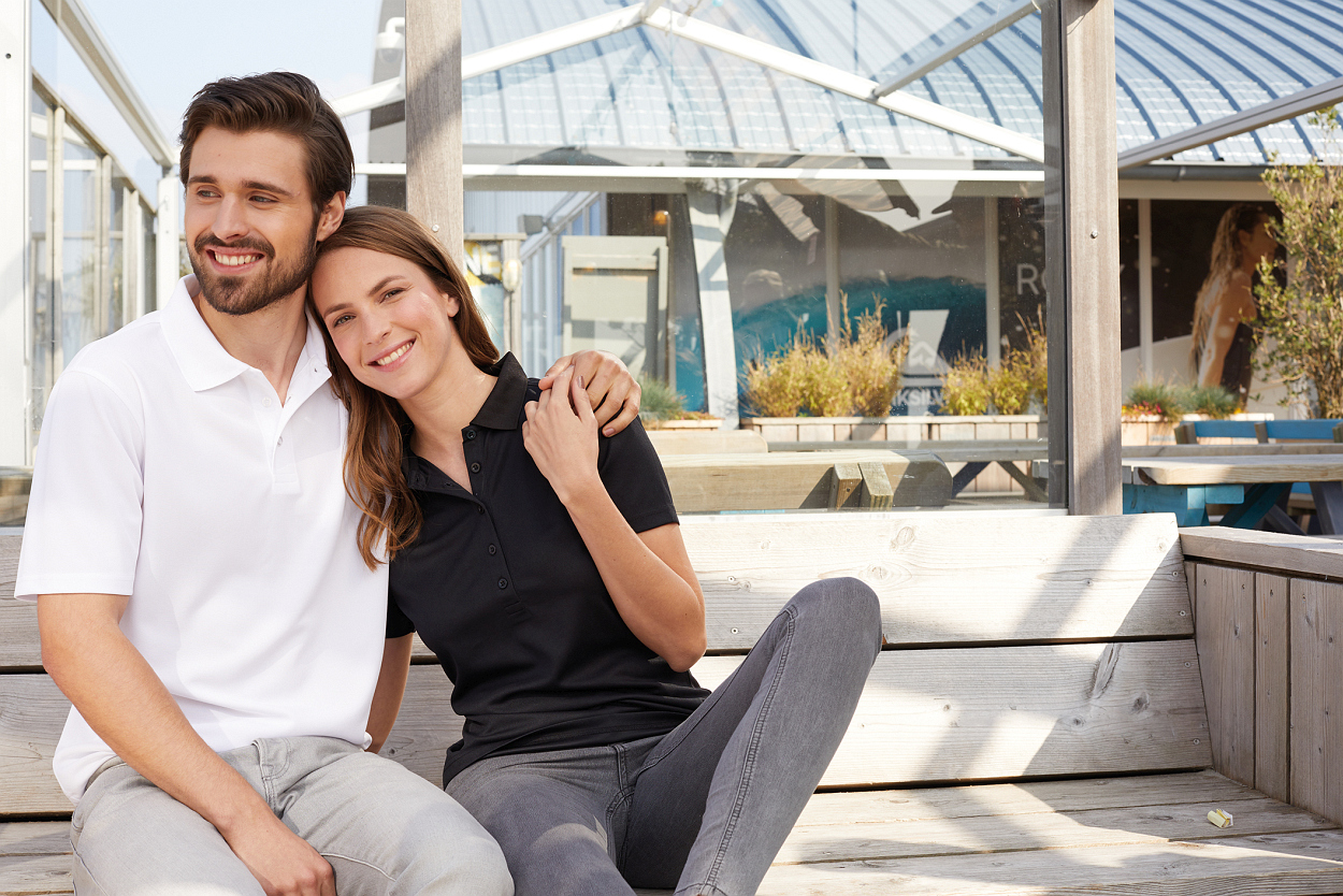 Men's Active Polo "JN720" in Yellow, Größe 3XL - Daiber