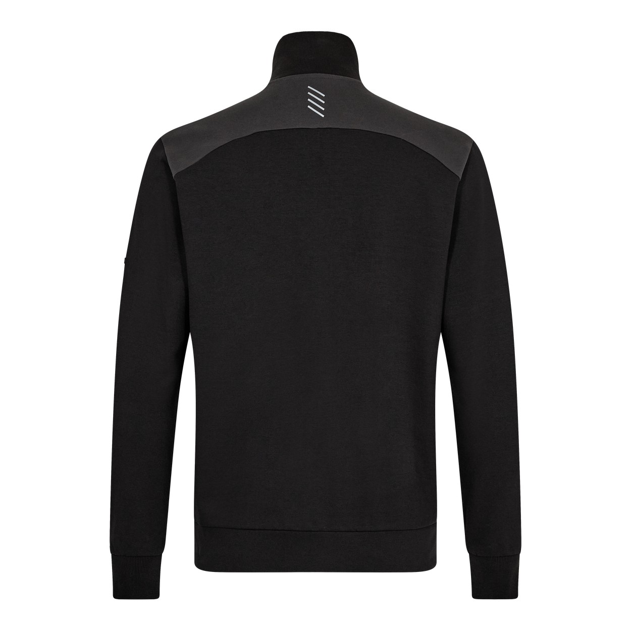 ENGEL Entire Sweatcardigan mit Kragen in Schwarz/Anthrazit Grau, Größe XS