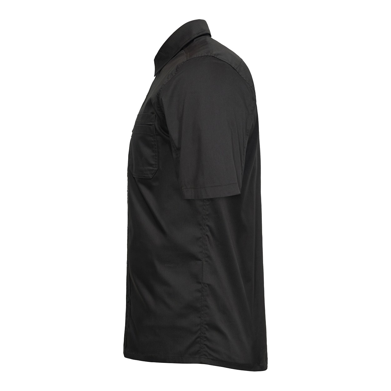 ENGEL Extend kurzärmliges Arbeitshemd mit Stretch in Anthrazit Grau, Größe XS