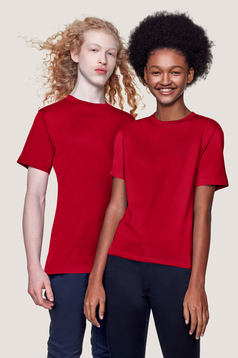 HAKRO 530 T-Shirt MIKRALINAR® ECO GRS in rot, Größe S