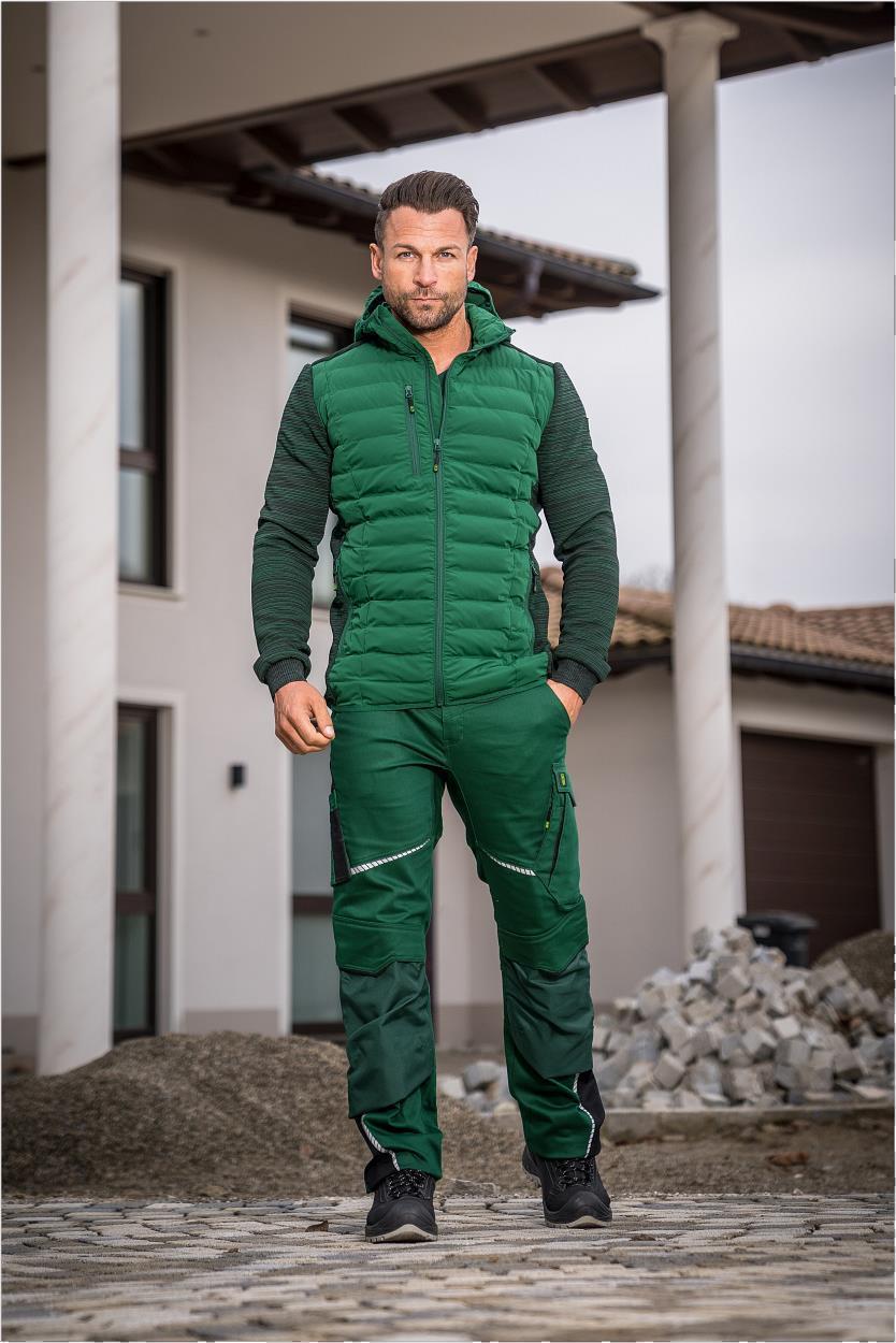 Bundhose Flex Line in Grün-Schwarz, Gr. 98 von Leibwächter