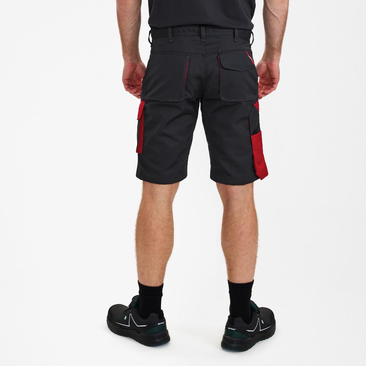 ENGEL Galaxy Light Arbeitsshorts in Anthrazit Grau/Tomato Red, Größe 54