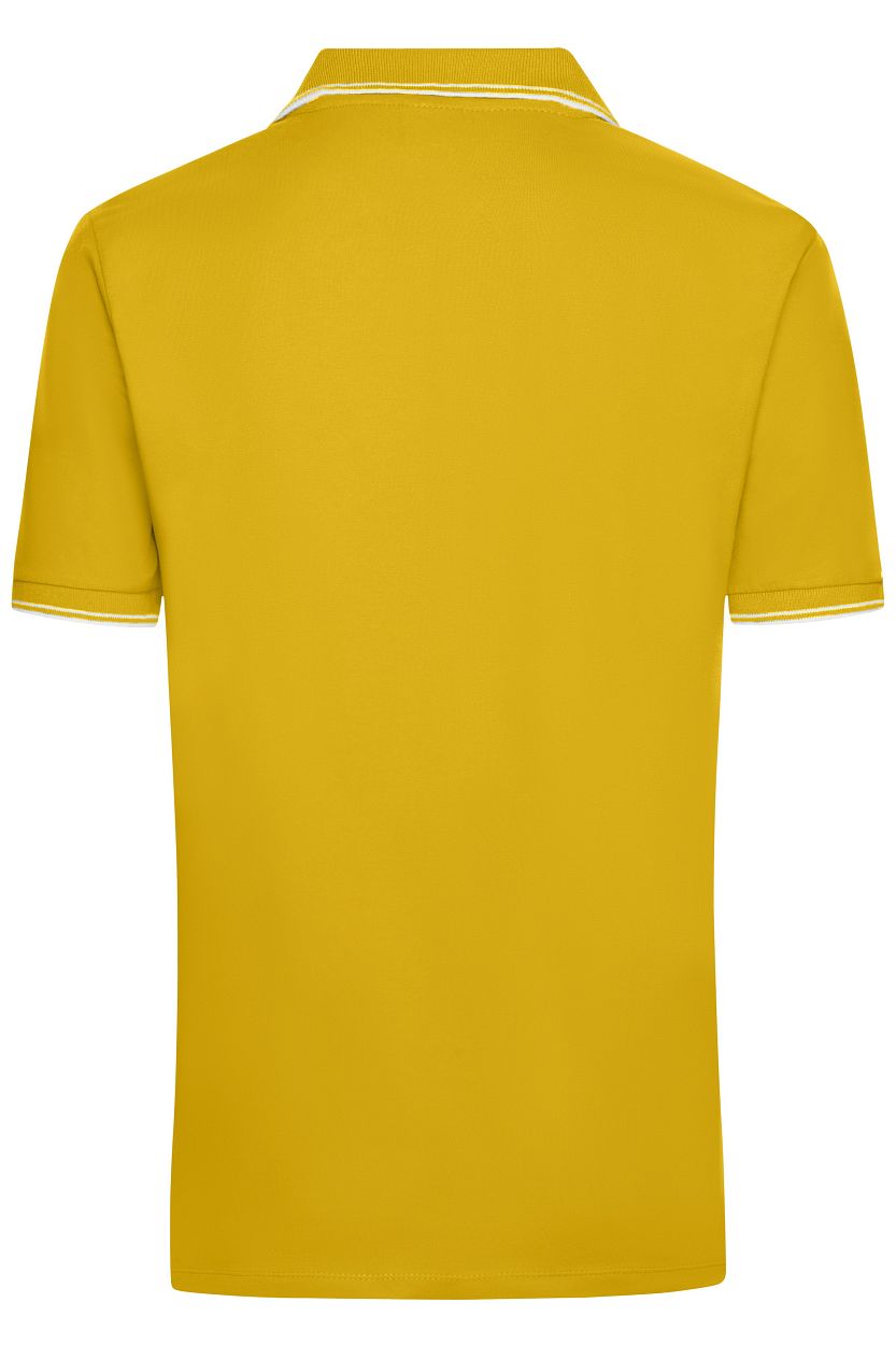 Men's Polo "JN986" in Sun-Yellow/White, Größe 3XL - Daiber