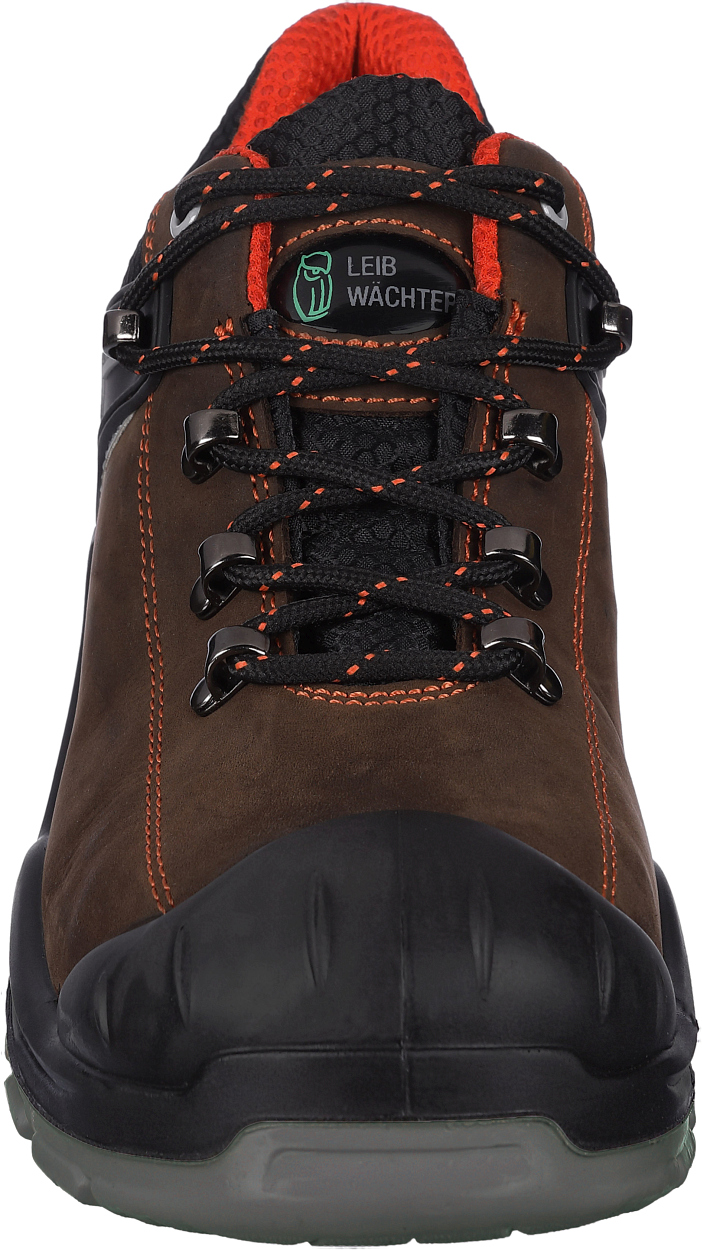 Halbschuh L3310 Parma in Grau/Braun/Rot, Gr. 48 von Leibwächter