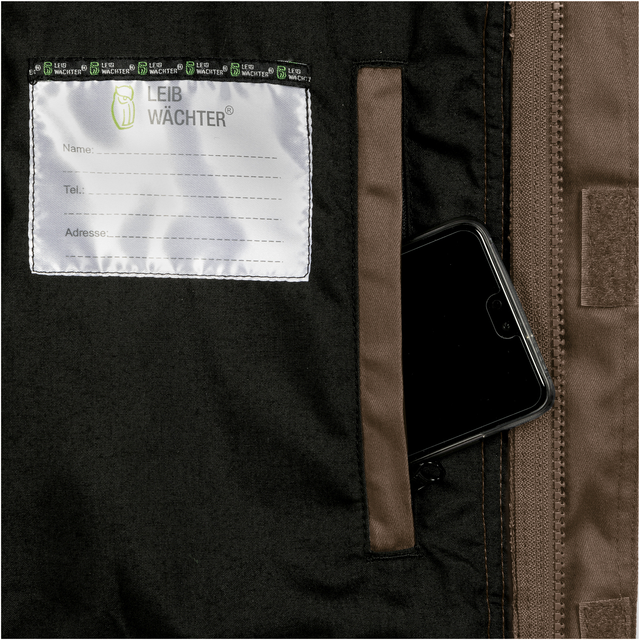 Weste FLEXV29 Flex Line in Haselnuss/Schwarz, Gr. 2XL von Leibwächter