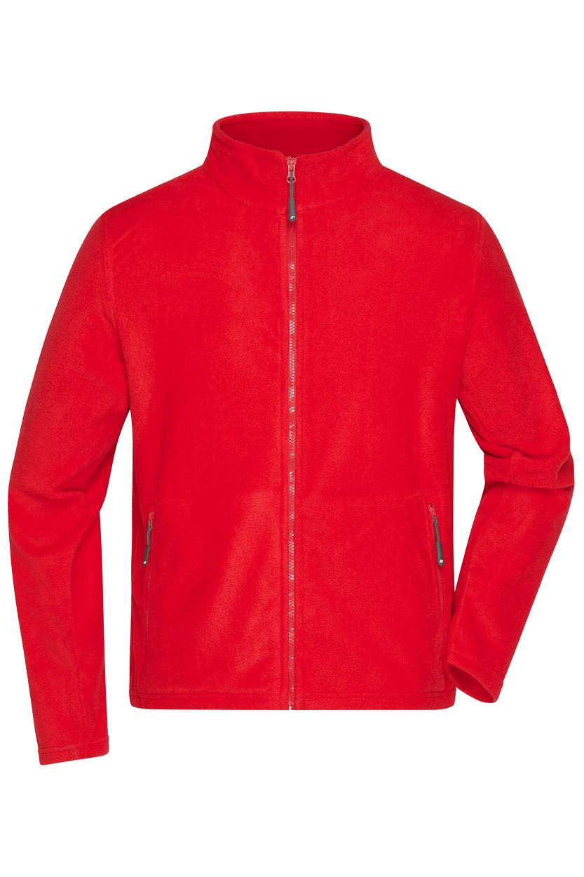 Men's Fleece Jacket "JN782" in Red, Größe 4XL - Daiber
