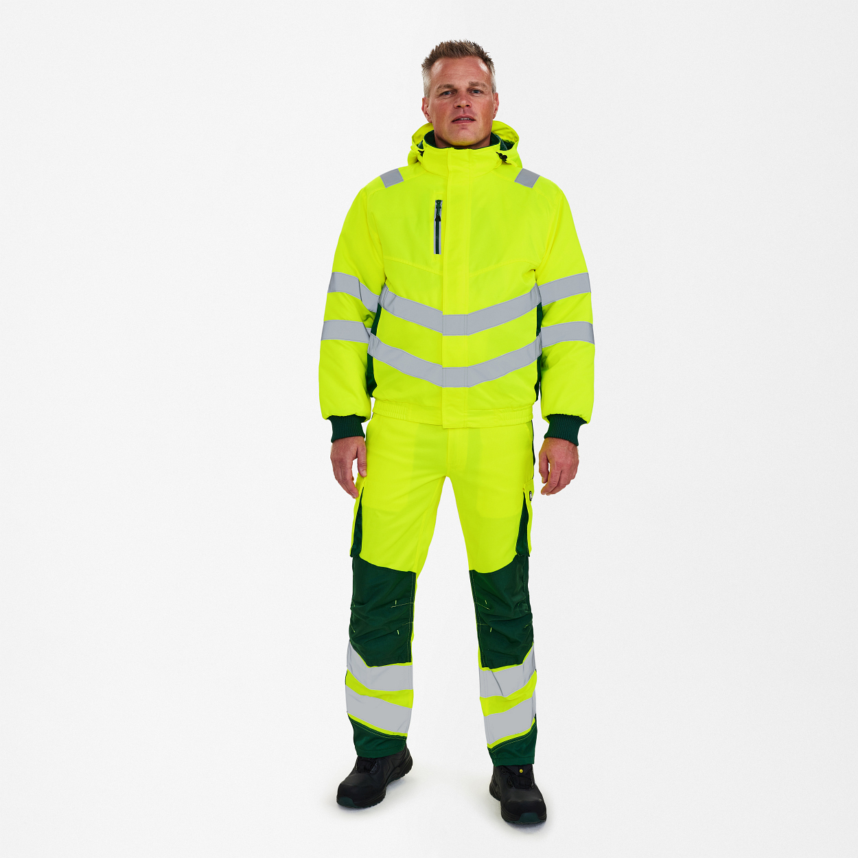 ENGEL Safety Pilotjacke in Gelb/Grün, Größe XS