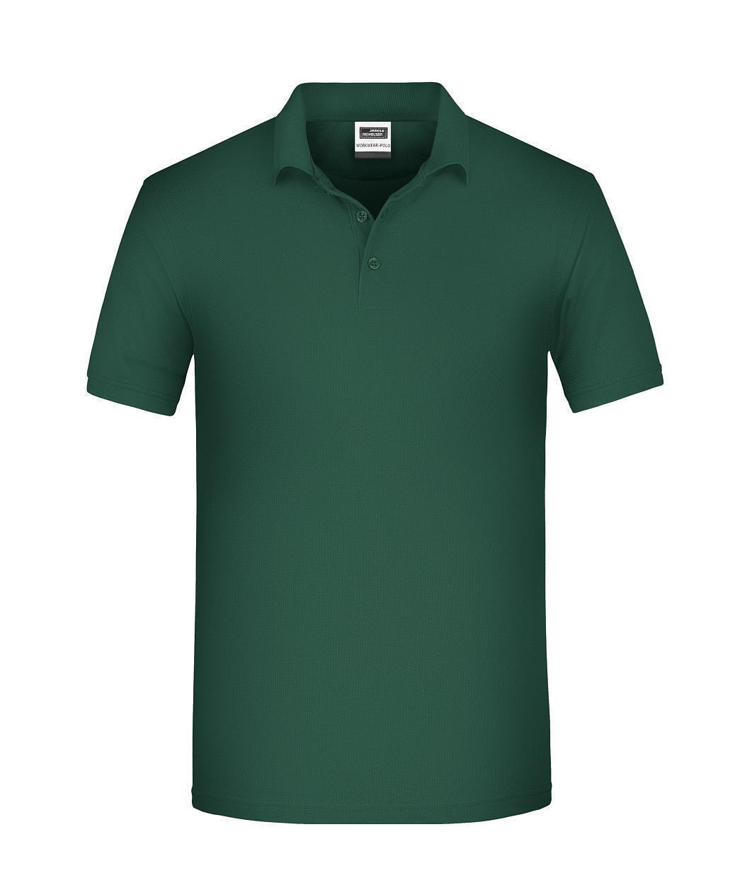 Men's ORGANIC Workwear Polo OCS Blended "JN874" in Dark-Green, Größe 6XL - Daiber