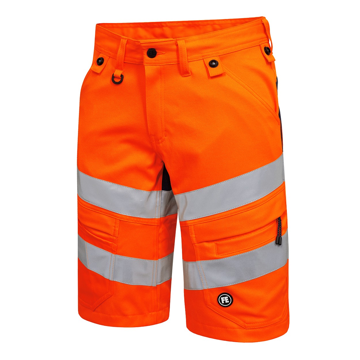 ENGEL Safety Arbeitsshorts mit 2-Wege-Stretch in Orange/Blue ink, Größe 54