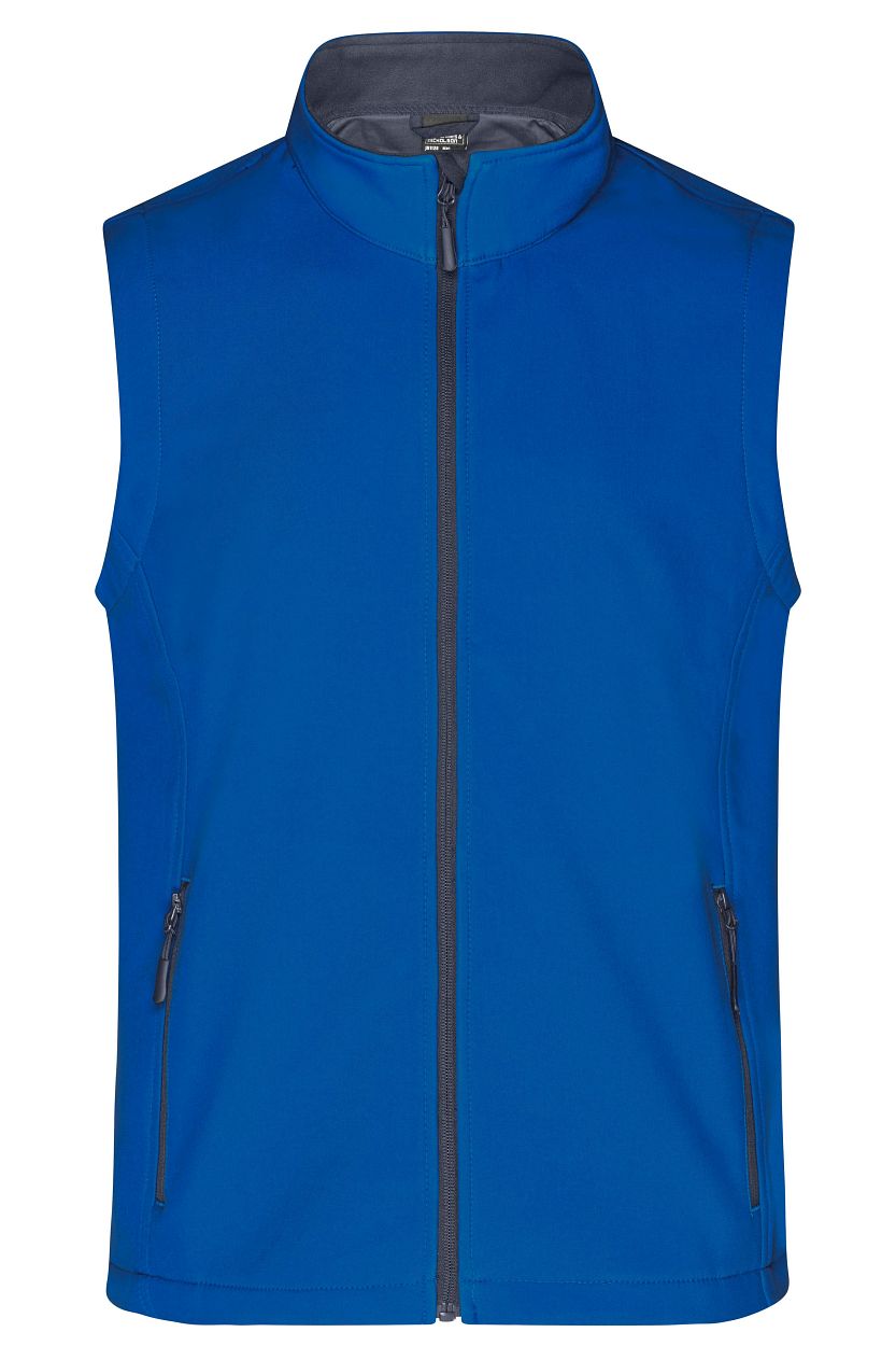 Men's Promo Softshell Vest "JN1128" in Nautic-Blue/Navy, Größe 3XL - Daiber