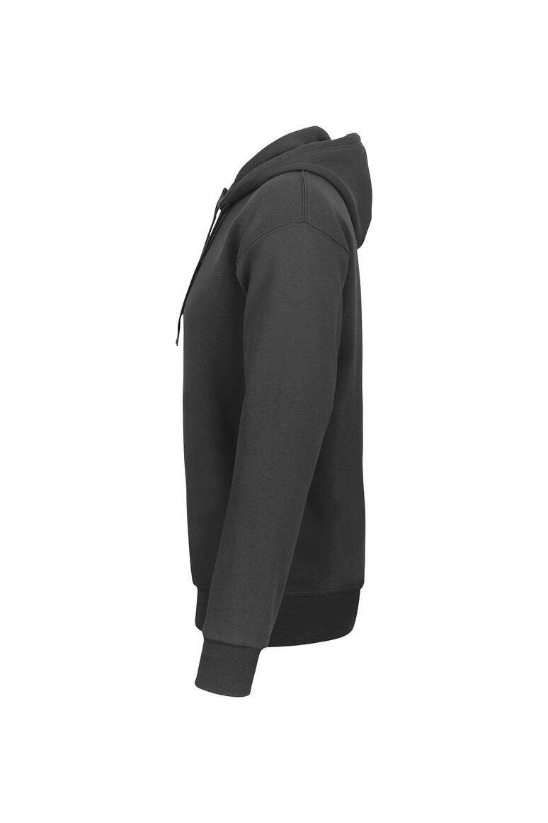 HAKRO 560 Kapuzen-Sweatshirt Bio-Baumwolle GOTS in Karbongrau, Größe 6XL