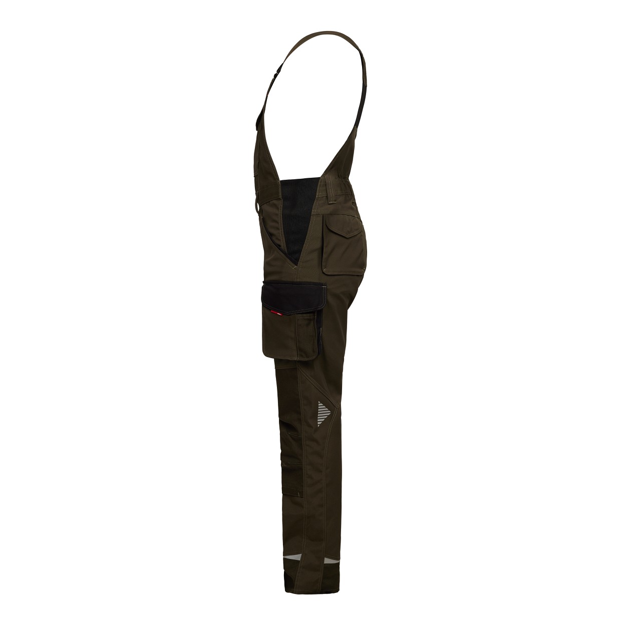 ENGEL Galaxy Damen Latzhose in Forest Green/Schwarz, Größe 48