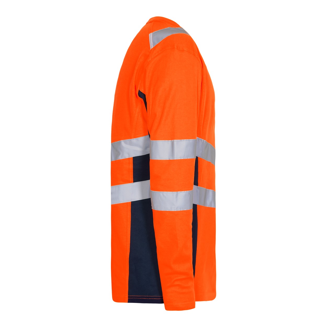 ENGEL Safety Langarm-Shirt in Orange/Blue ink, Größe XS