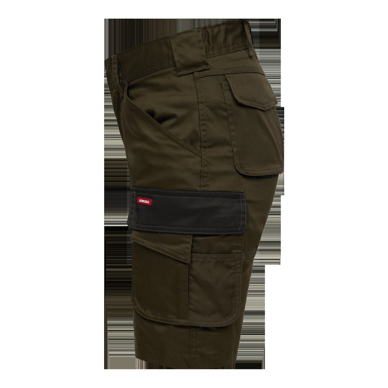 ENGEL Galaxy Damen Arbeitsshorts mit 2-Wege-Stretch in Forest Green/Schwarz, Größe 36
