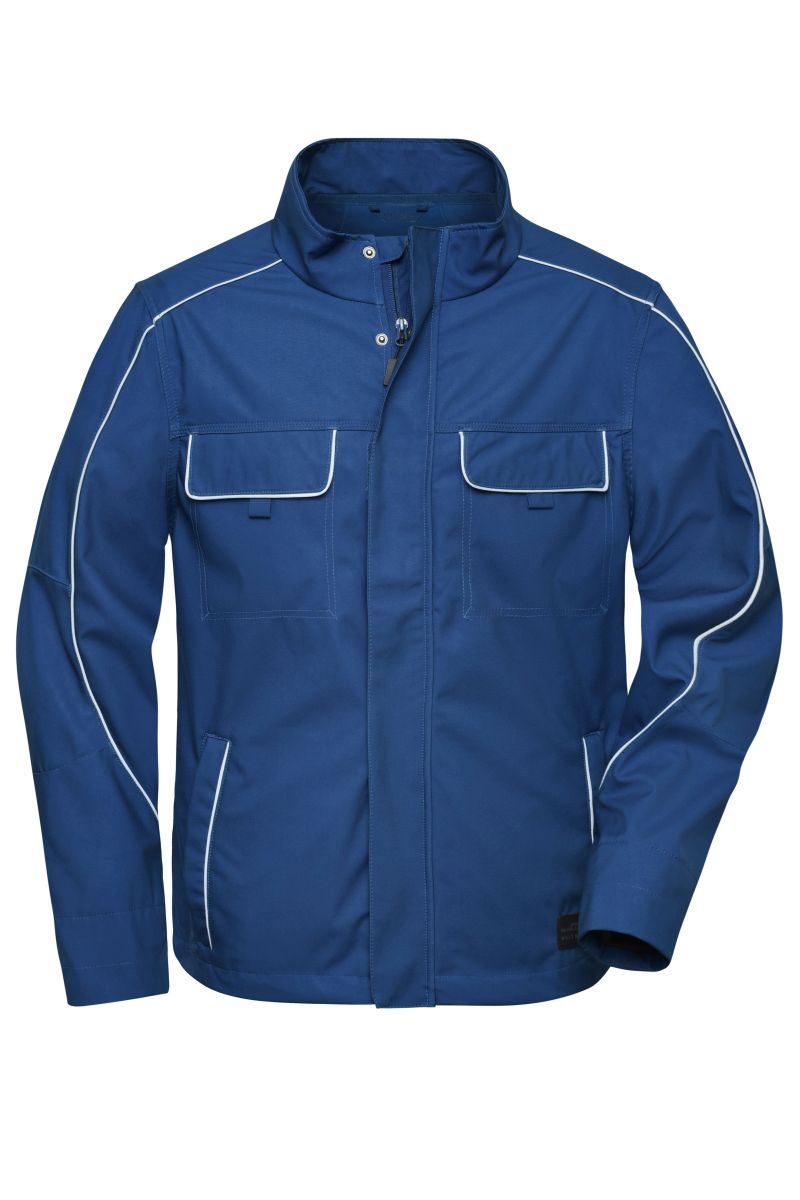 JN882 Workwear Softshell Light Jacke - SOLID - in Dark-Royal, Größe L von James & Nicholson