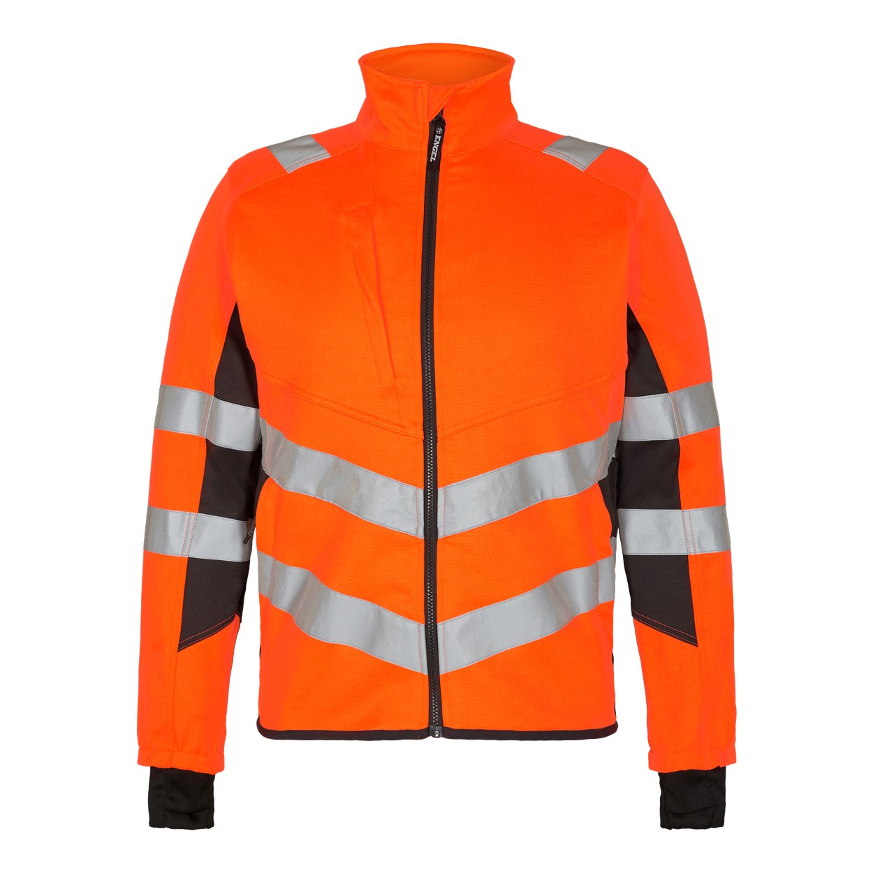 ENGEL Safety Arbeitsjacke mit 2-Wege-Stretch in Orange/Anthrazit Grau, Größe XS
