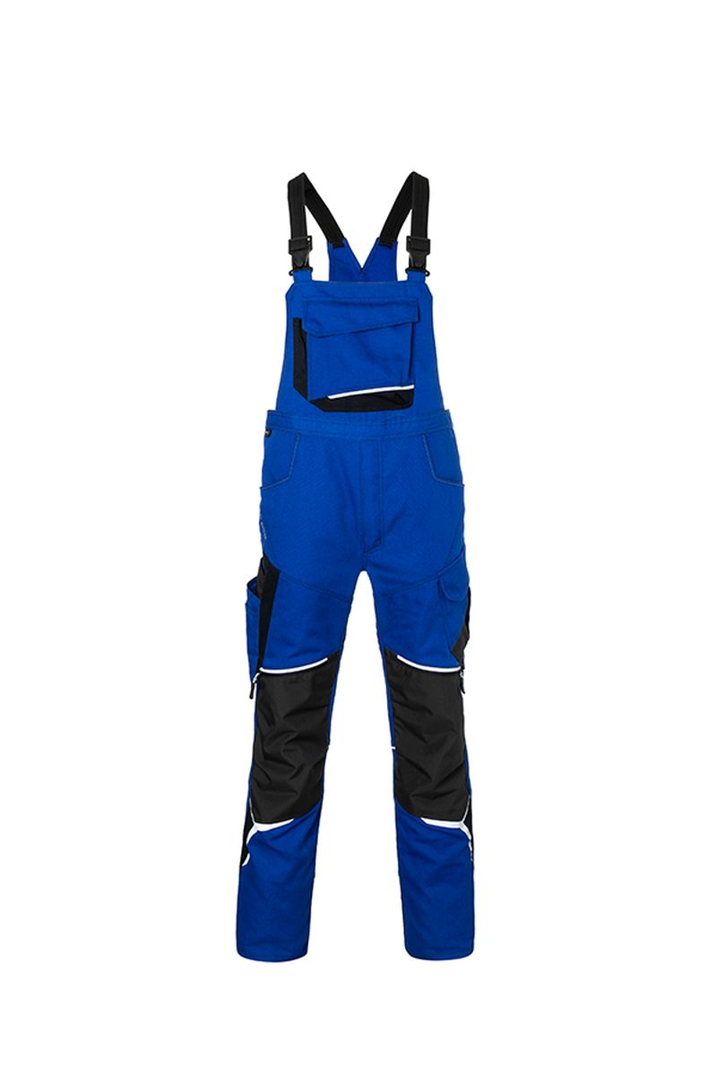 KÜBLER BODYFORCE Latzhose in Schwarz / Anthrazit, Größe 31