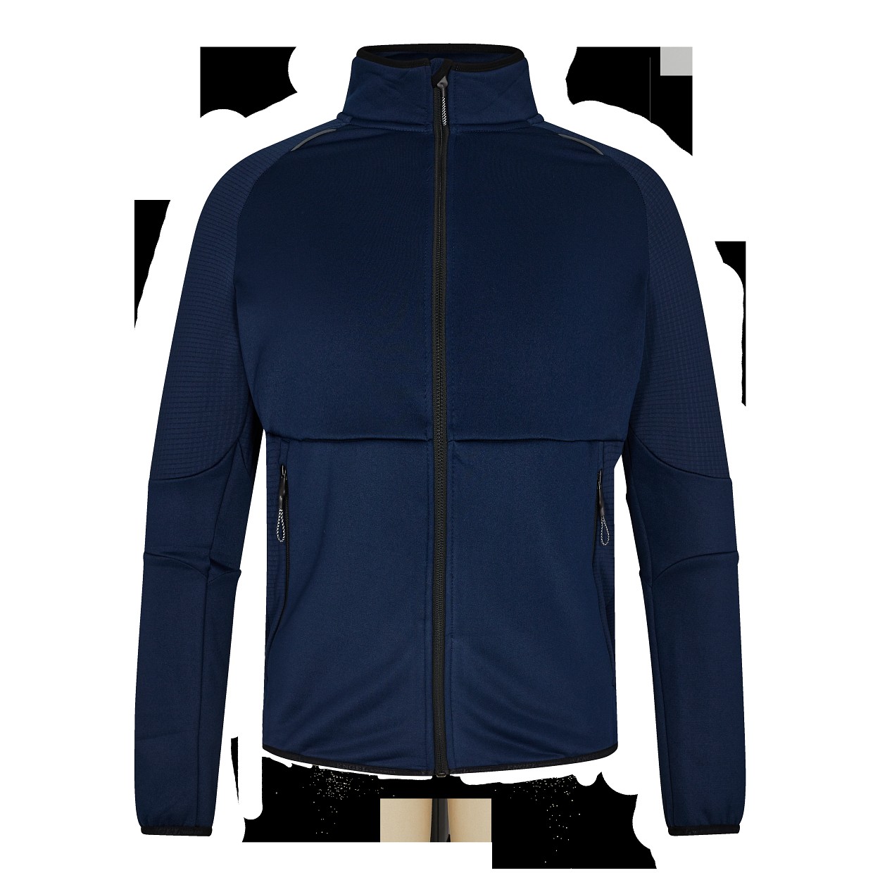 ENGEL X-treme Midlayer-Cardigan in Blue Ink, Größe XS