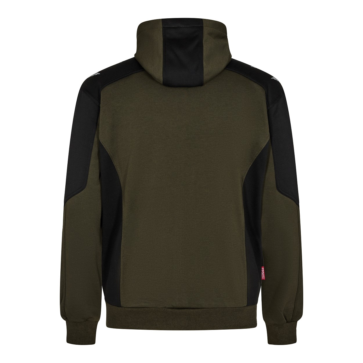 ENGEL Galaxy Sweatcardigan mit Kapuze in Forest Green/Schwarz, Größe XS