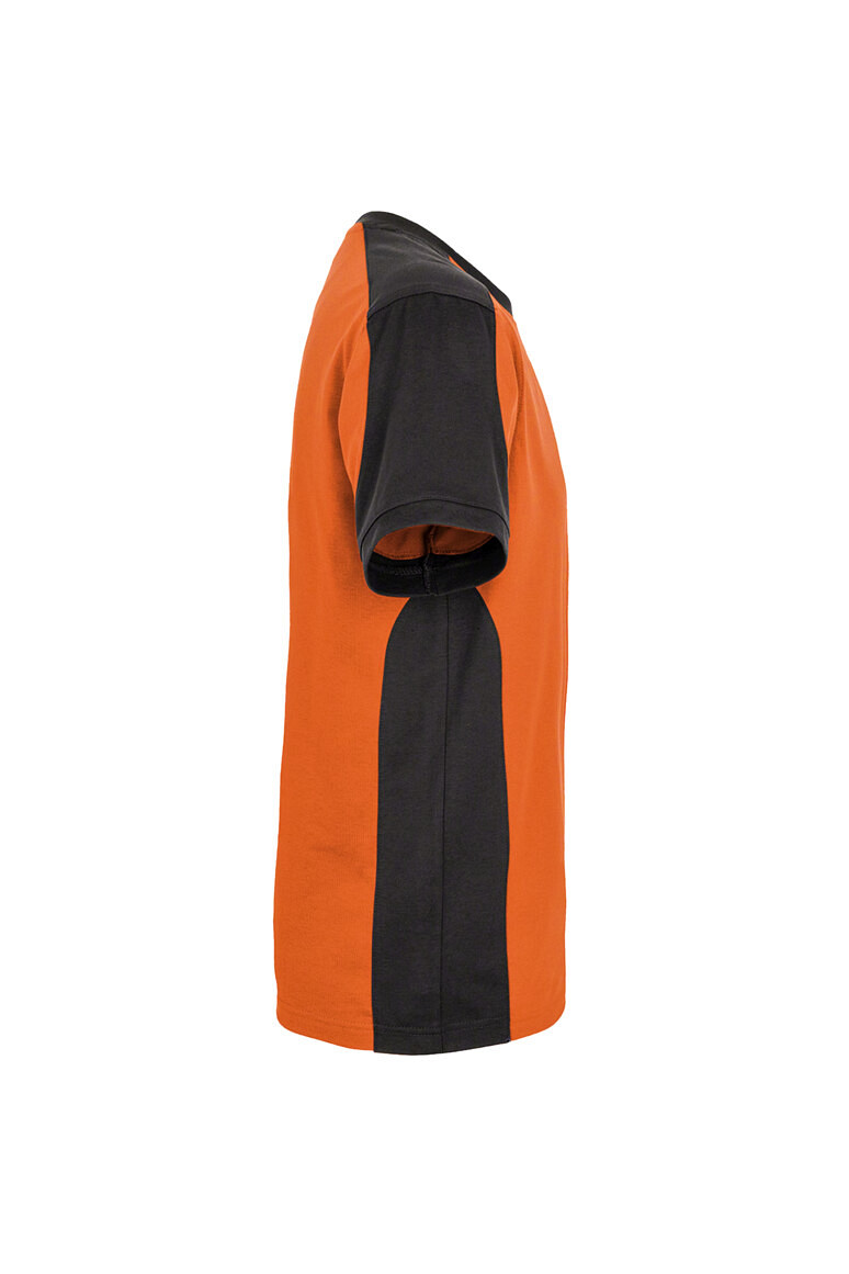 HAKRO 290 T Shirt Contrast MIKRALINAR® in orange/anthrazit, Größe 2XS