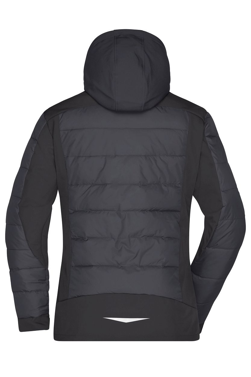 Ladies' Outdoor Hybrid Jacket "JN1049" in Black, Größe 2XL - Daiber