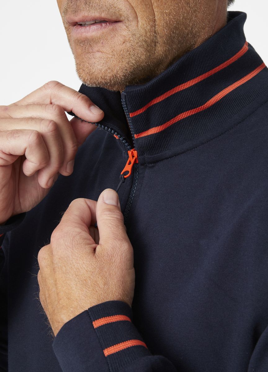 Zip Sweatshirt Kensington in Navy, Gr. 4XL von Helly Hansen Workwear