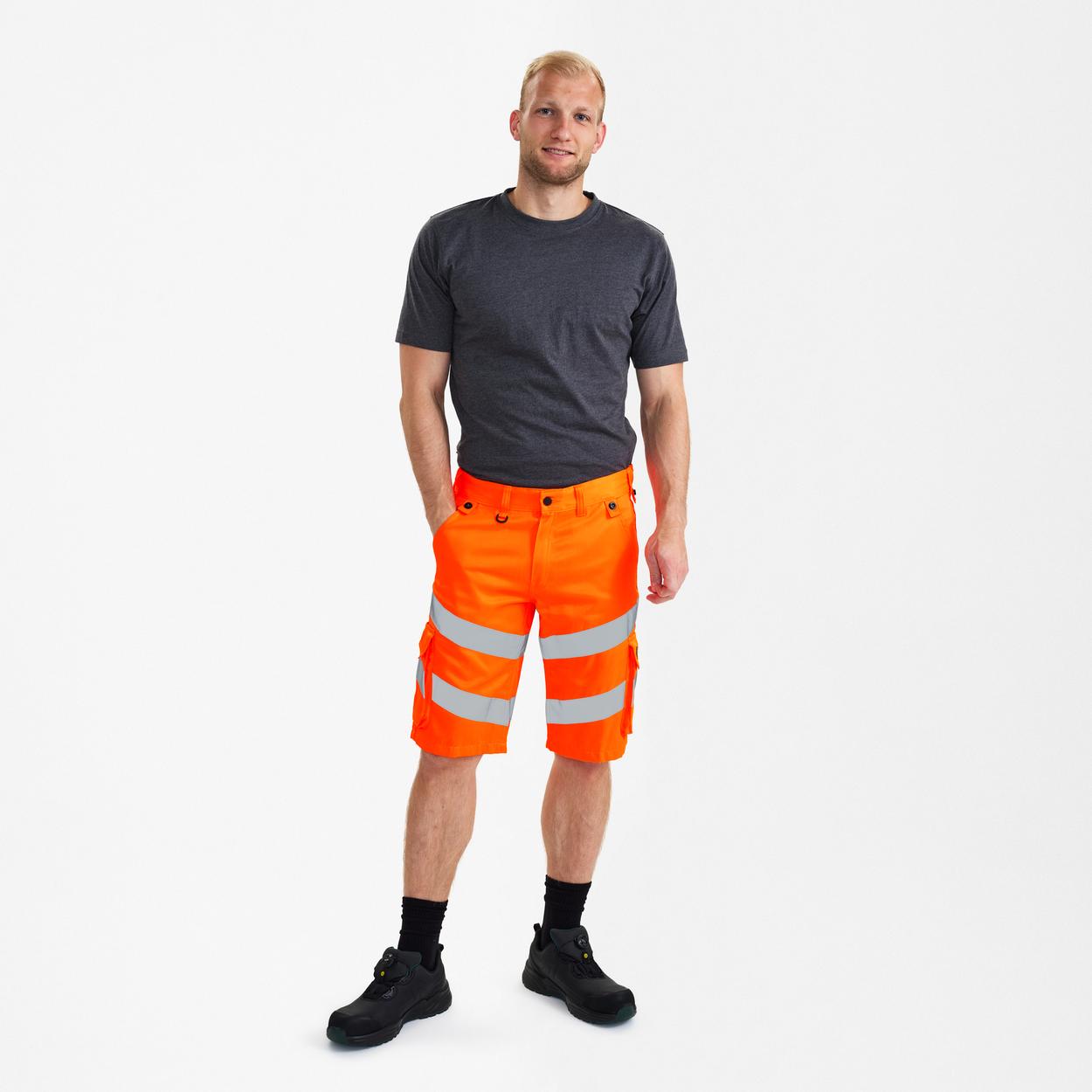 ENGEL Safety Light Arbeitsshorts in Hi-vis Orange, Größe 54
