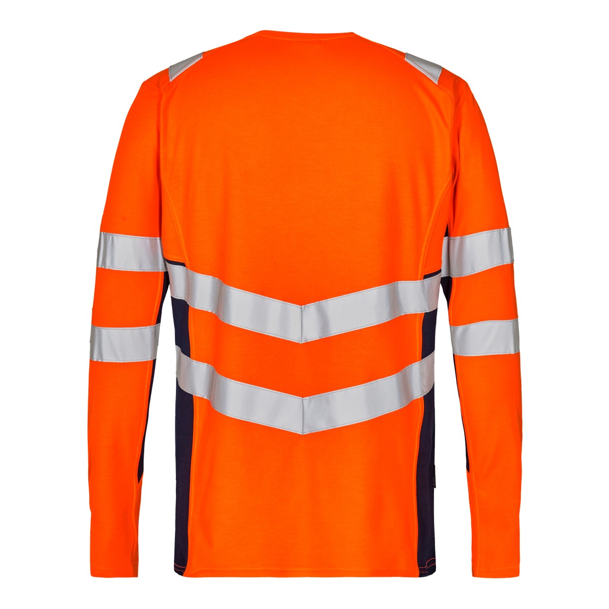 ENGEL Safety Langarm-Shirt in Orange/Blue ink, Größe XS