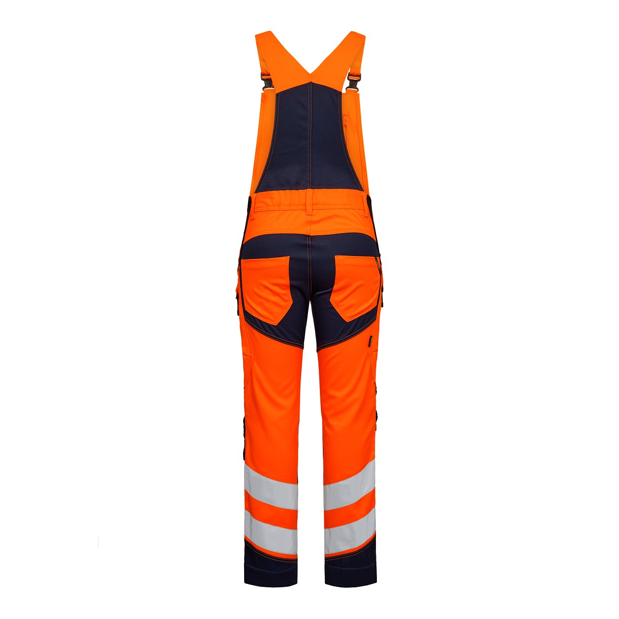 ENGEL Safety Latzhose in Orange/Blue ink, Größe 22