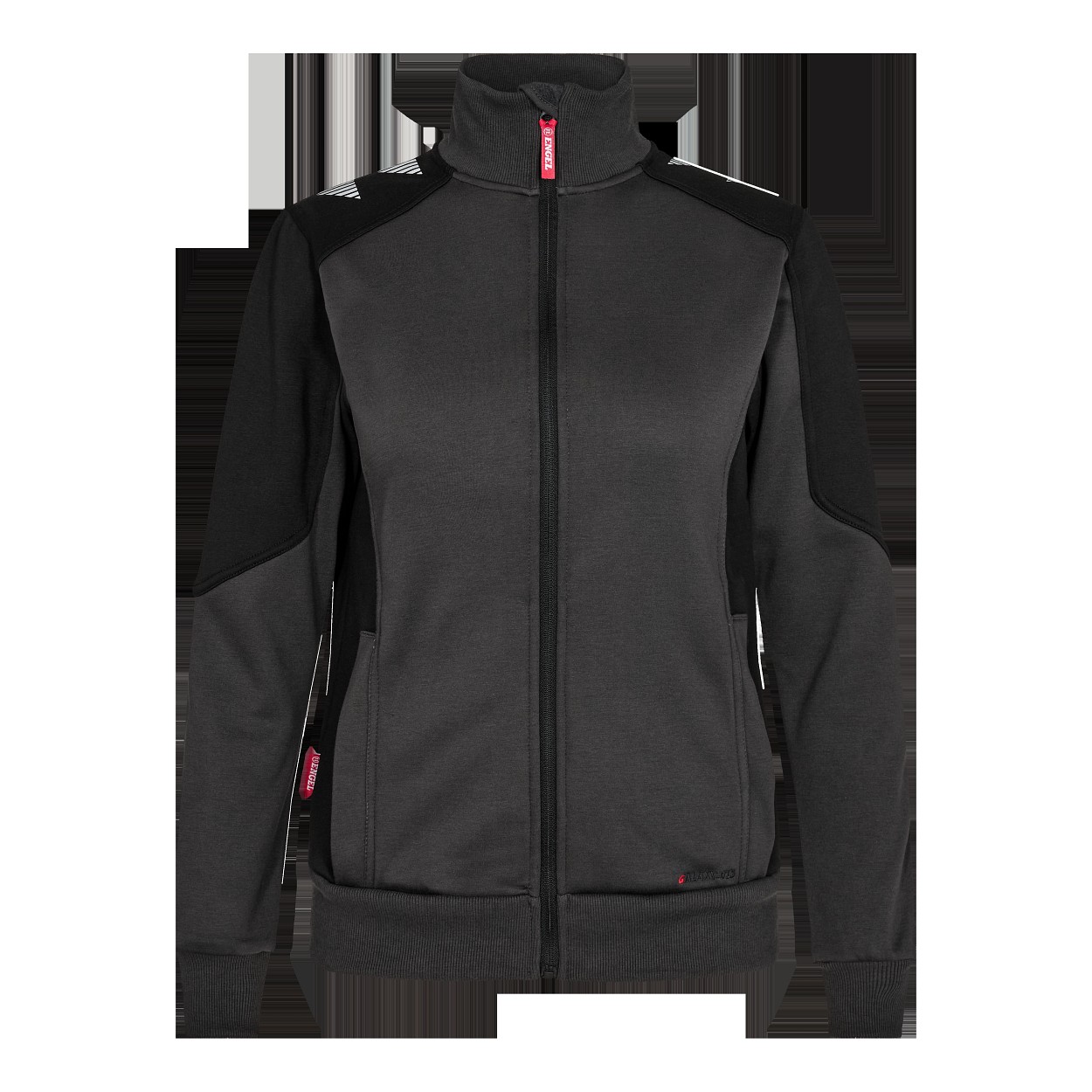 ENGEL Galaxy Damen Sweatcardigan in Anthrazitgrau/Schwarz, Größe XS