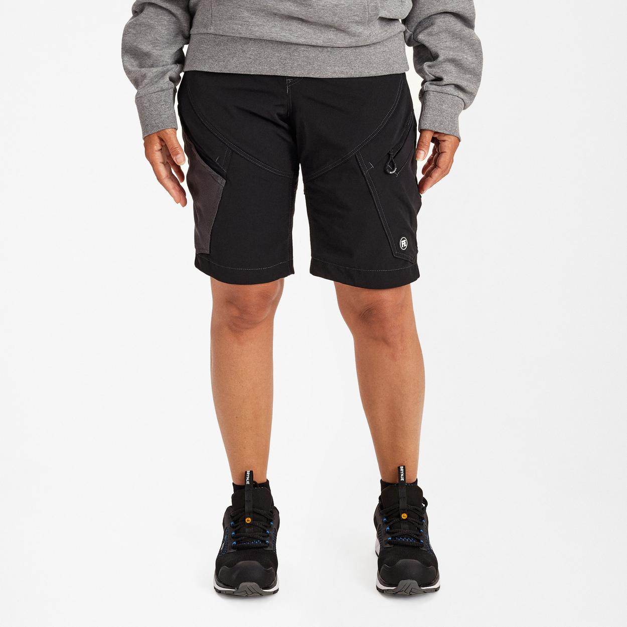 ENGEL X-treme Damen Arbeitsshorts mit 4-Wege Stretch in Schwarz, Größe 48