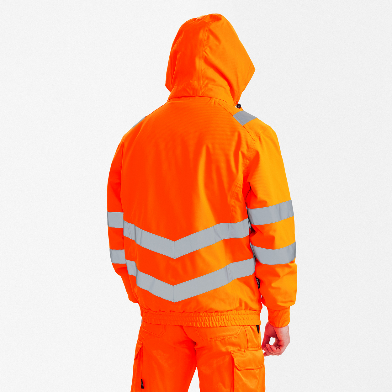 Safety Pilotjacke in Hi-vis Orange, Größe XS