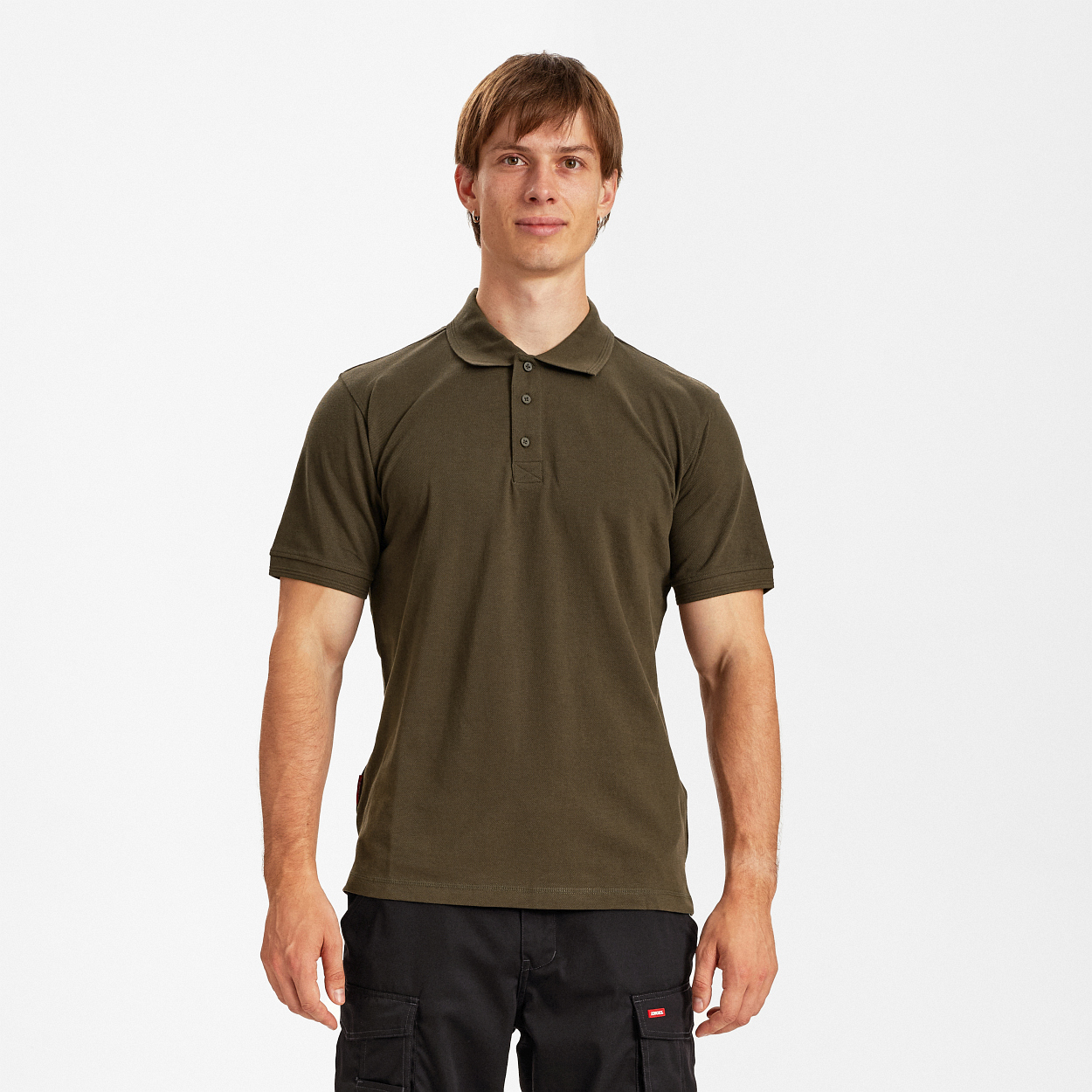 ENGEL Extend Poloshirt in Forest Green, Größe XS
