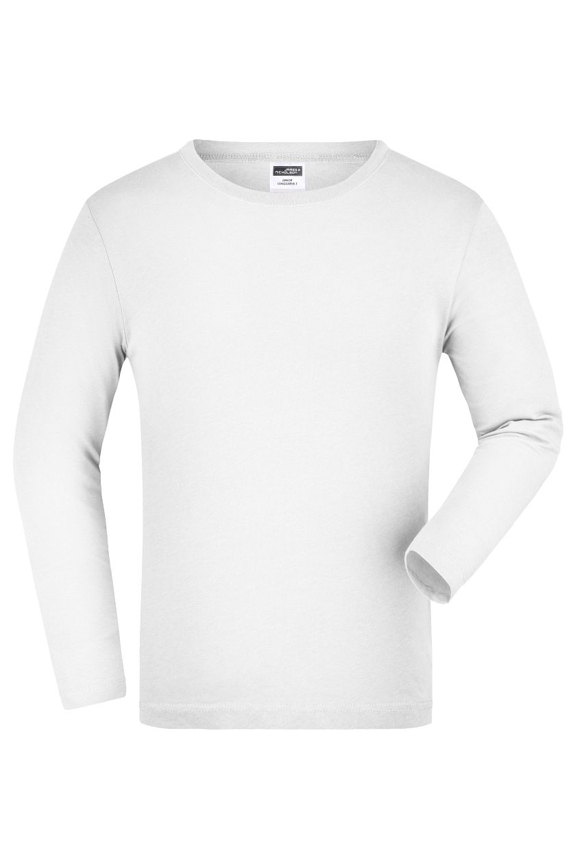 Junior Shirt Long-Sleeved Medium "JN913K" in White, Größe 2XL - Daiber