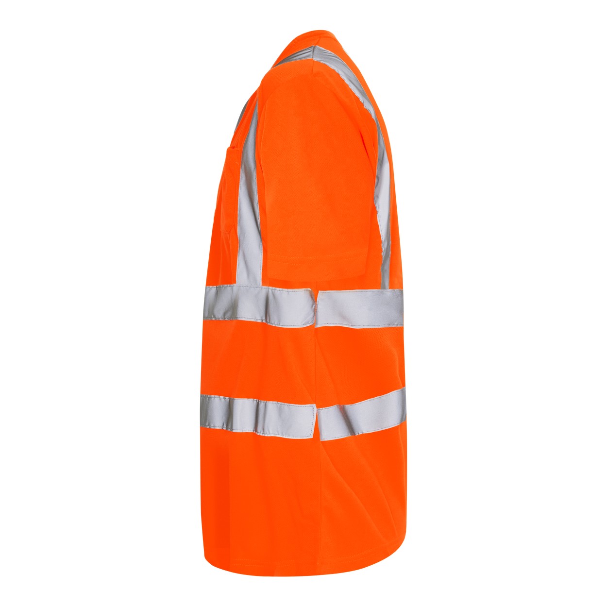 ENGEL Safety T-Shirt mit Brusttasche in Hi-vis Orange, Größe XS