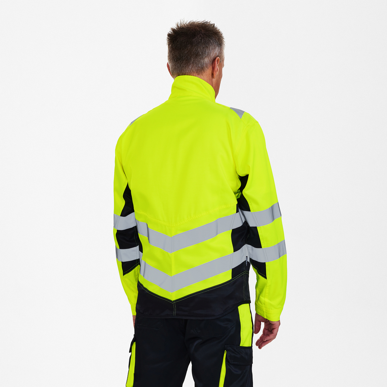 ENGEL Safety Light Arbeitsjacke in Gelb/Schwarz, Größe XS